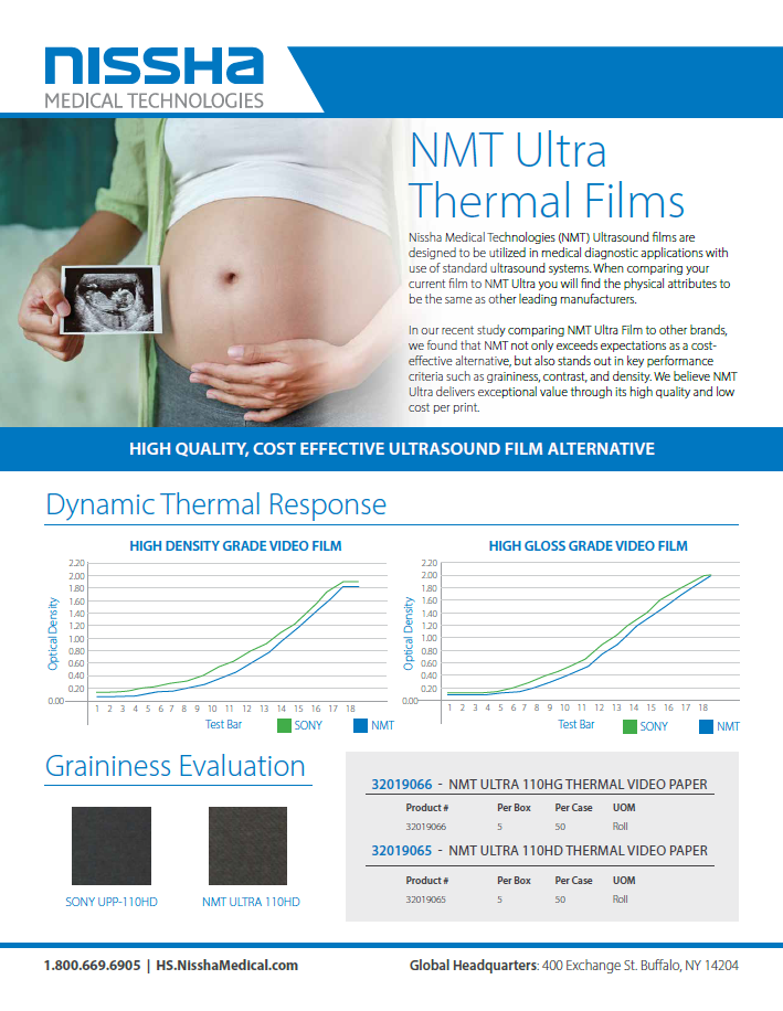 <p>NMT Ultra Thermal Films - A Cost Effective Ultrasound Film Alternative</p>