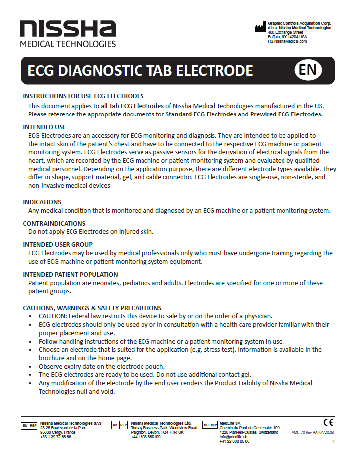 <p>Tab Electrodes</p>